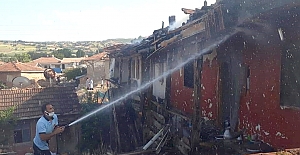 Büyükdona Köyü'nde korkutan yangın