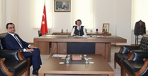 Yalvaçer, Kaymakam Aytemür ve Başkan Şaltu ile görüştü