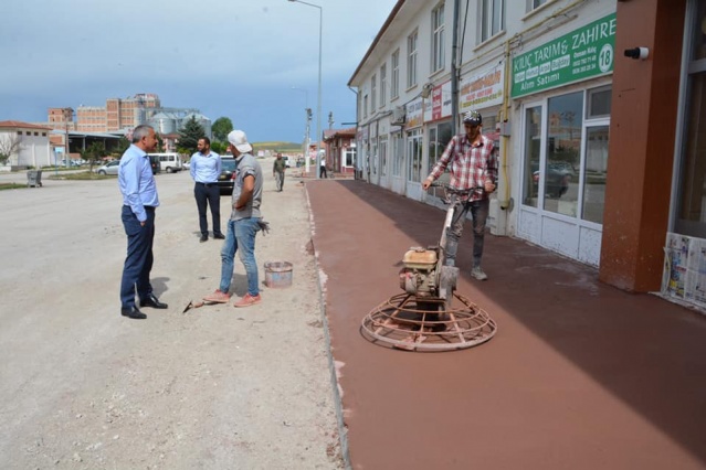 Ekin pazarında çalışmalar tüm hızıyla sürüyor