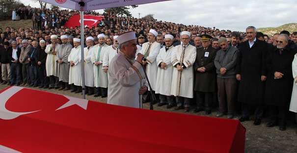 Şehit imam son yolculuğuna uğurlandı 