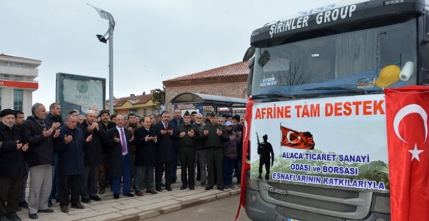 Alaca esnafının Afrin duyarlılığı