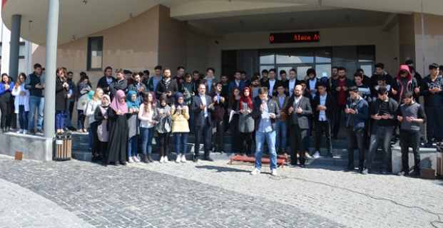 Alaca MYO gençlerinden Afrin harekatına destek