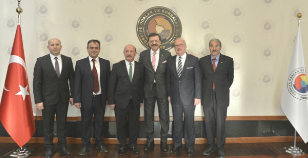 Alaca TSO'dan Hisarcıklıoğlu’na ziyaret