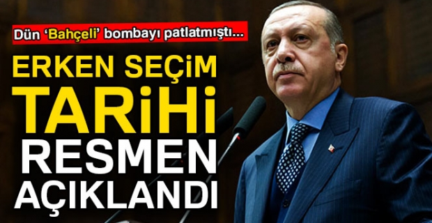 Cumhurbaşkanı Erdoğan: Seçimler 24 Haziran 2018'de yapılacak