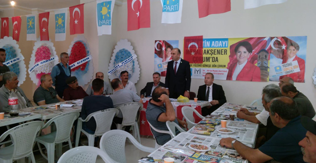 Özsaçmacı, Alaca'da partililerle istişare yaptı