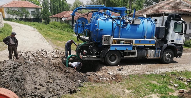 Yatankavak’ın, kanalizasyon tesisi temizlendi