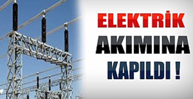 Elektrik akımına kapıldı