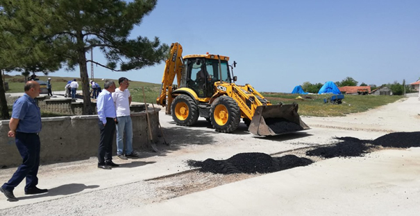 Alaca Veli Çayırı yoluna asfalt
