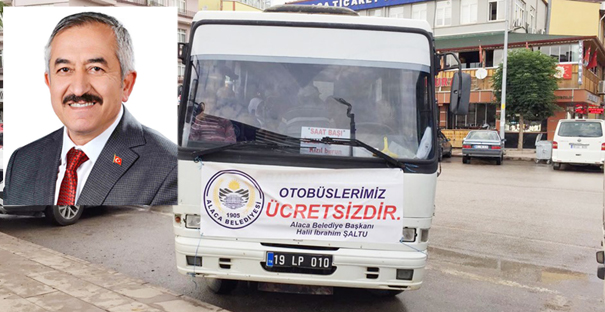 Belediye otobüsleri artık ücretsiz