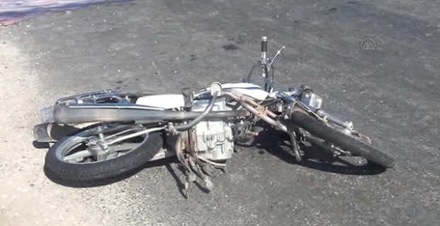 Alaca'da motosiklet kazası