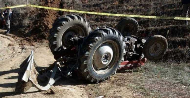 Traktör sürücüsü ağır yaralandı