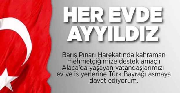 Ev ve iş yerlerine Türk Bayrağı çağrısı!