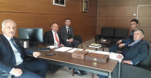 Zeki Gül'ü makamında ziyaret ettiler
