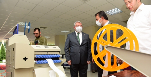 Belediye maske üretimine başladı
