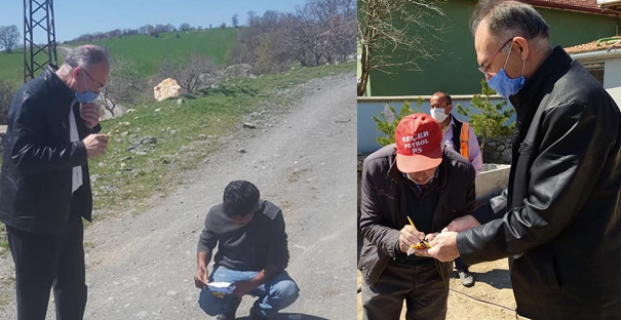 Mazıbaşı ve Çıkhasan'a yardım paraları ulaştırıldı