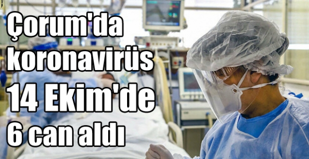 Koronavirüs Çorum'da 10 günde 33 can aldı