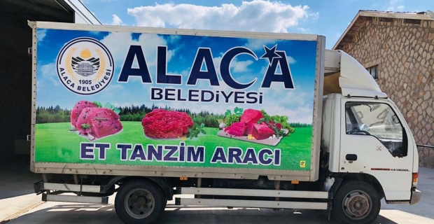 Alaca Belediyesi’nden yeni hizmet aracı