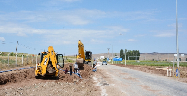 Çorum Caddesi’nde yol genişletme çalışması