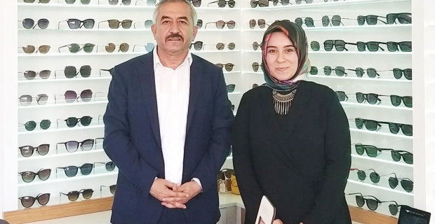 Başkan Şaltu, Tuğçe Optik’e “hayırlı olsun” ziyaretinde bulundu