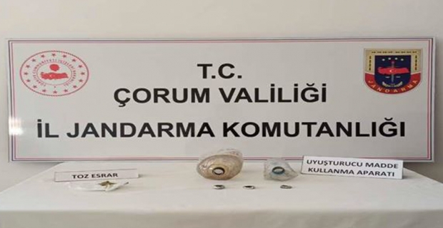 Alaca’da uyuşturucu operasyonu