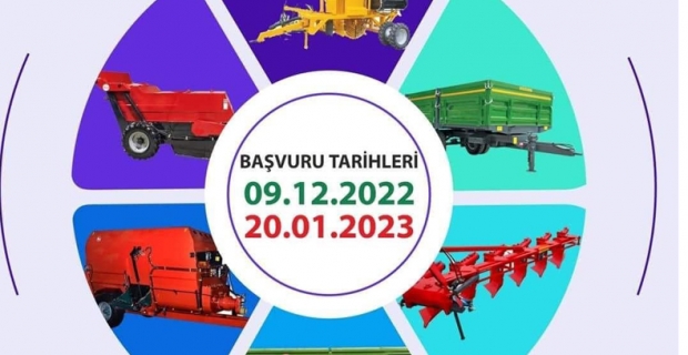 Tarım makinelerine yüzde 50 hibe desteği verilecek