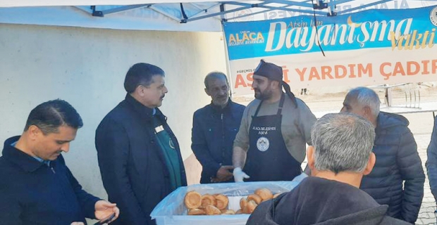 Alaca Belediyesi Afşin’de Ramazan çadırı kurdu