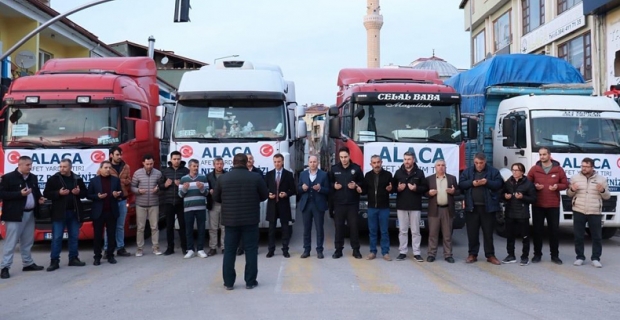 Alaca’dan deprem bölgesine yardımlar sürüyor