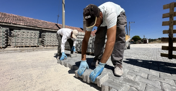 Kilittaşı çalışmaları Denizhan Mahallesi’nde devam ediyor