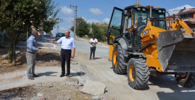 Alaca’da sıcak asfalt çalışmaları