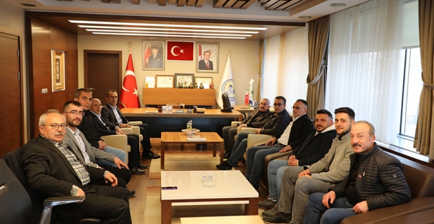 AK Parti İlçe Yönetim Kurulu'ndan Başkan Şaltu'ya ziyaret