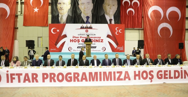 Çorum MHP İl Başkanlığı'ndan Yoğun Katılımlı İftar Programı