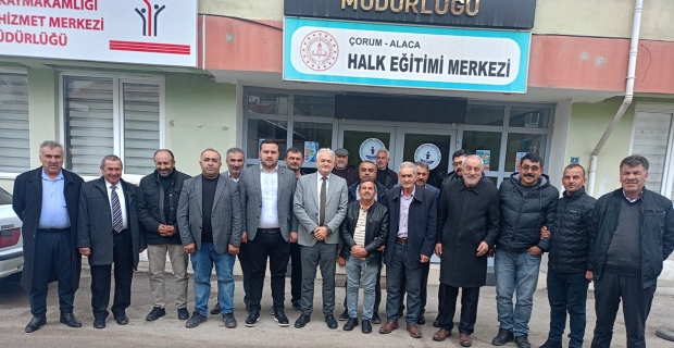 Muhtarlardan Halk Eğitim Merkezi’ne ziyaret