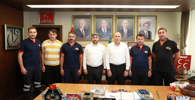 Şerif Arslan’dan kahraman itfaiyecilere teşekkür
