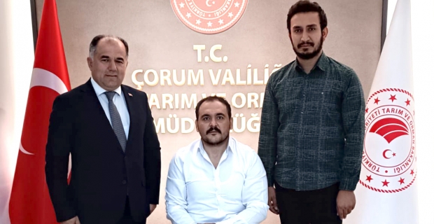 15 Temmuz Gazisi ve Alacalı Yetiştirici İl Müdür Hasan Taş’ı ziyaret etti