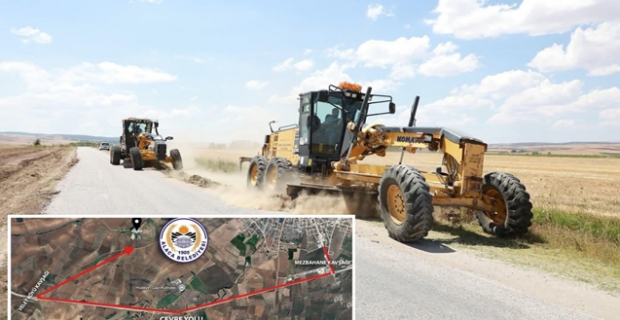 Alaca'nın Veli Çayırı yolunda çalışmalar devam ediyor