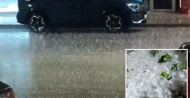 Akşam saatlerinde bastırdı: Alaca’da sağanak ve dolu hayatı felç etti