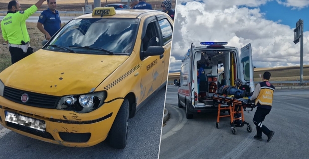Alaca'da trafik kazası: Bisiklet sürücüsü hastaneye kaldırıldı