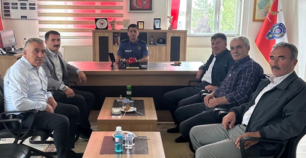 Alaca Muhtarlar Derneği’nden Emniyet Müdürü’ne ziyaret