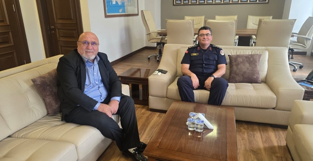 Hacı Odabaş’tan İl Jandarma Komutanı Kubilay Ayvaz’a  hayırlı olsun ziyareti