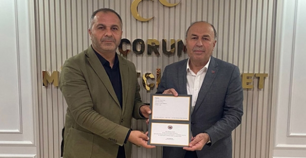Başkan Şerif Aslan ve Ramazan Demiralan’dan MHP İl Başkanlığına ziyaret