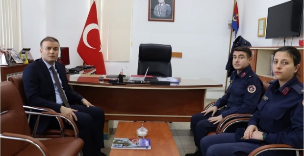 Kaymakam Meriç Dinçer’den Jandarma Komutanlığına ziyaret