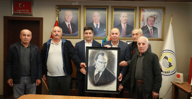 Başkan Arslan’a Atatürk tablosu