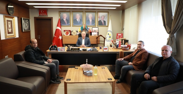 Hastane yönetiminden Alaca Belediye Başkanı Arslan’a ziyaret