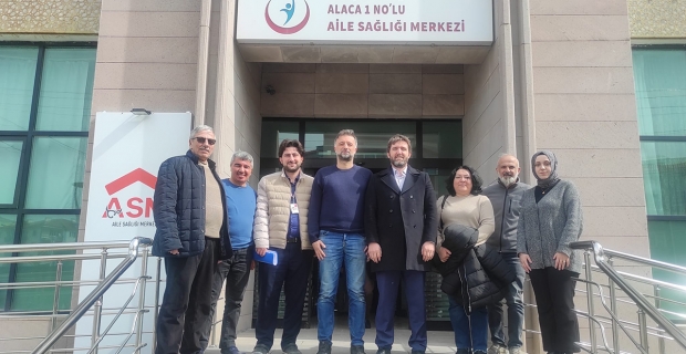 Alaca’da aile sağlığı merkezlerinde denetim ve değerlendirme yapıldı