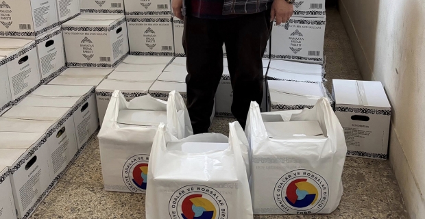 İhtiyaç sahiplerine 546 adet Ramazan kolisi