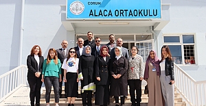 Alaca Ortaokulunun fiziki durumu hakkında bilgiler aldılar