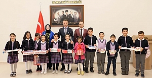 Öğrencilerden Kaymakam Aytemür’e ziyaret
