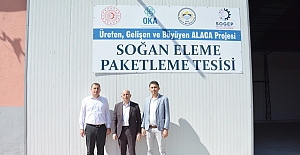 bSoğan Eleme Tesisini incelediler/b