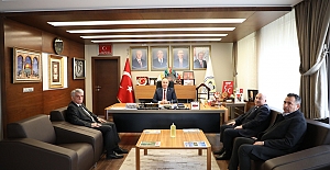 Kadastro Bölge Müdürü’nden Başkan Şerif Arslan’a ziyaret