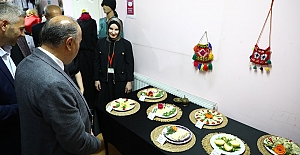 Alaca’da el emeği buluşması: Halk Eğitim sergisi göz kamaştırdı!